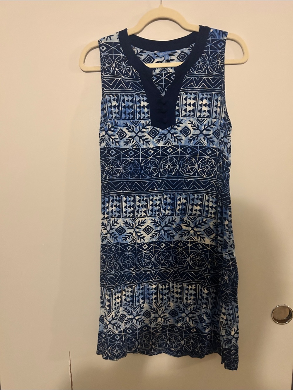 Blue Ginger Batik Shift Dress